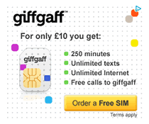 giffgaff - Order a Free SIM