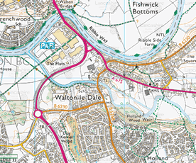 Walton le Dale - Map of Walton le Dale