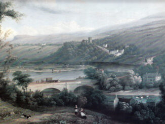 A Painting of Walton le Dale from Preston by Anthony Devis circa 1800