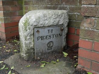 Old Milestone by the B6258, Chorley Road, Walton-le-Dale