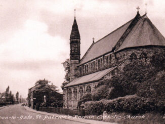 Walton-le-Dale, St. Patrick's Roman Catholic Church - Sepia postcard by Frith