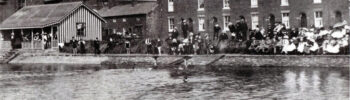 Mill Lodge Swimming Gala at Higher Walton in 1913.