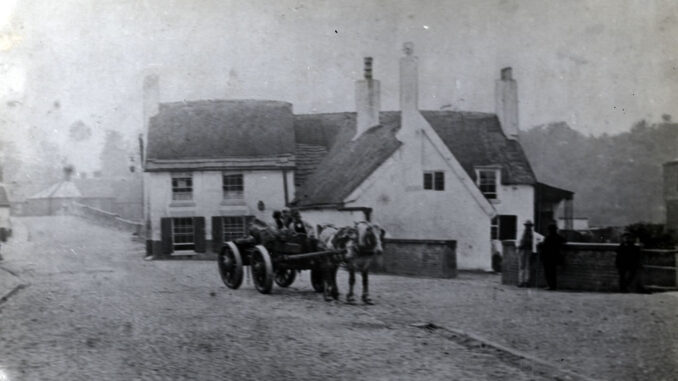 The Unicorn Inn on Chorley Road in Walton-le-Dale circa 1890 Red Rose Collections Reference 30118072440005