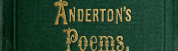 Anderton's Poems - Life and poems of Henry Anderton, of Walton-le-Dale
