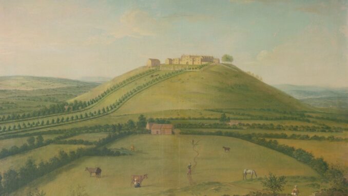 Hoghton Tower Landscape Painting by Arthur Devis (1712-1787)