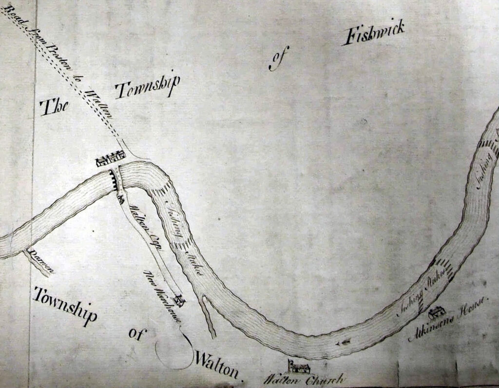 Robert Porter Map of the River Ribble, Cuerdale and Walton-le-Dale