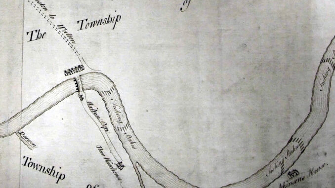 Robert Porter Map of the River Ribble, Cuerdale and Walton-le-Dale