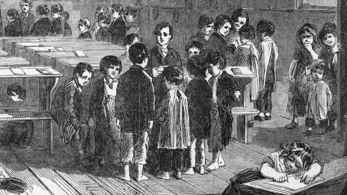 Children in the Workhouse Illustration