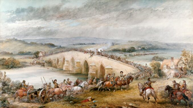 The Battle of Preston and Walton - August, 1648 by Charles Cattermole, 1877.