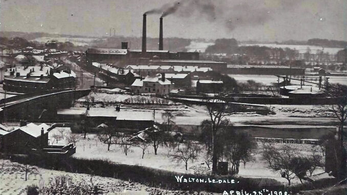 A View of Walton-le-Dale in April 1908.